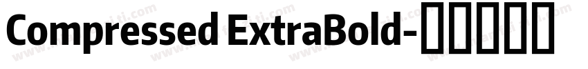 Compressed ExtraBold字体转换